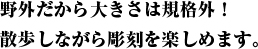 野外だから大きさは規格外